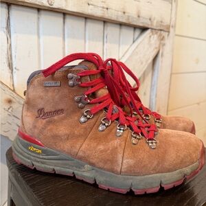 Danner Waterproof Hiking Boots with Red Laces